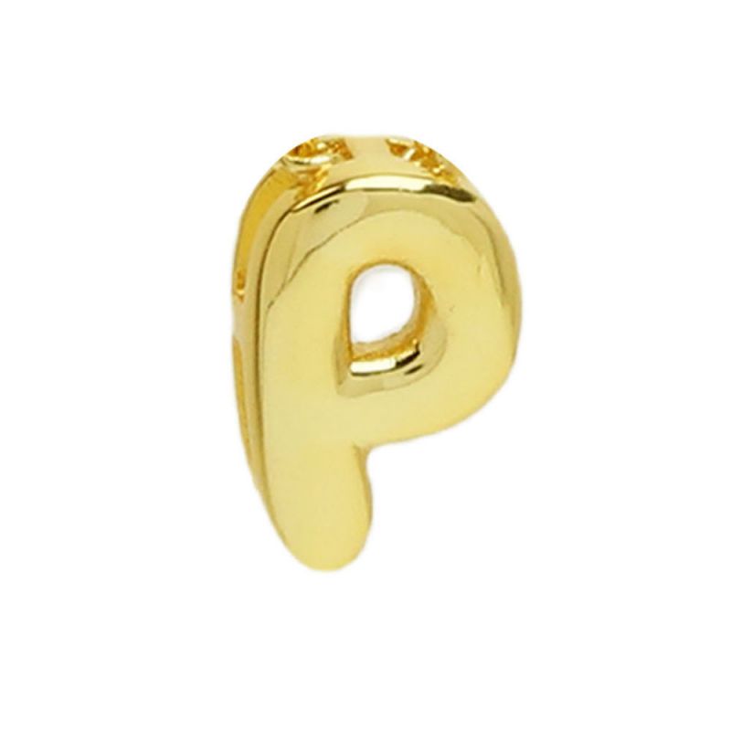 Box Chain Gold Copper 26 letter pendant (without chain)