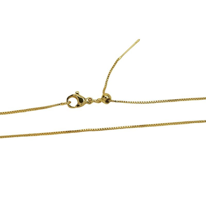 Box Chain Gold Copper 26 letter pendant (without chain)