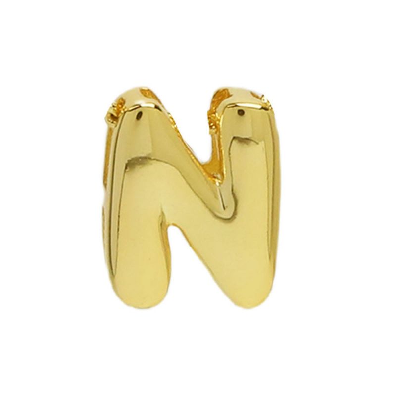 Box Chain Gold Copper 26 letter pendant (without chain)