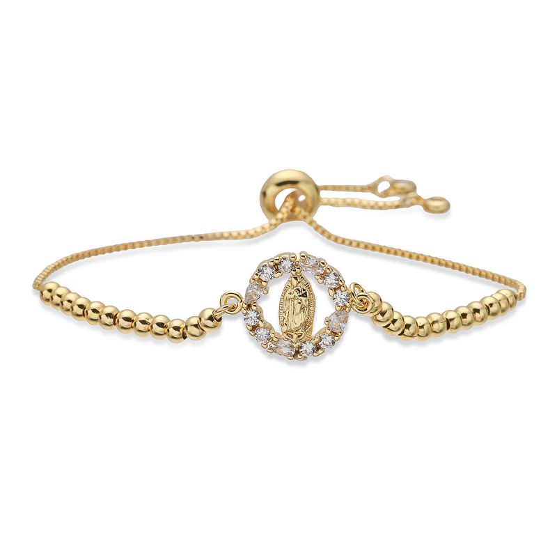 Bracelet #1 Copper Diamond-encrusted Portrait Bracelet