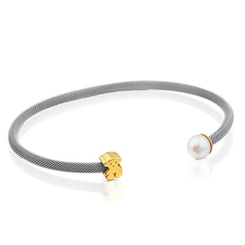 Bracelet #1 Copper Pearl Bear Mesh Bracelet