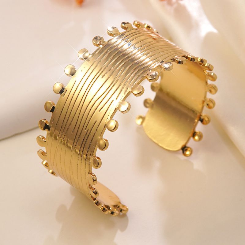 Bracelet #1 Stainless Steel Irregular Round Bracelet