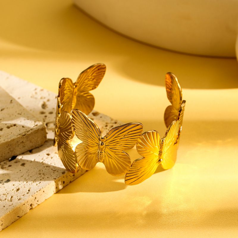 Bracelet 1# Stainless Steel Pleated Round Bracelet