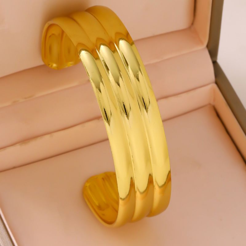 Bracelet 1# Titanium Steel Wide Round Bracelet