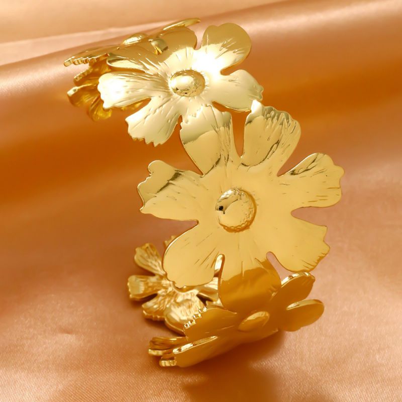 Bracelet 1# Titanium Steel Wide Round Bracelet