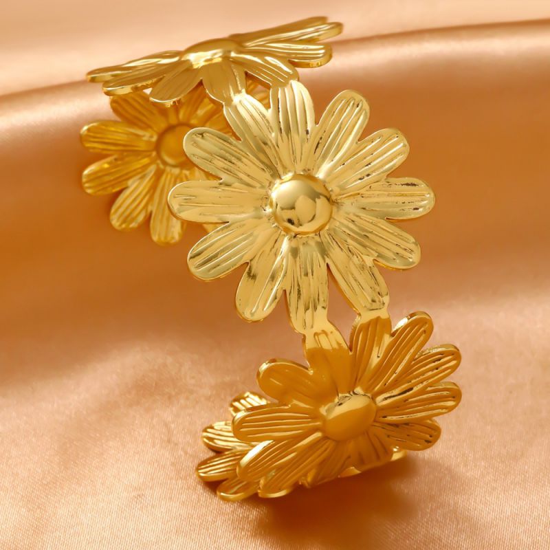 Bracelet 1# Titanium Steel Wide Round Bracelet