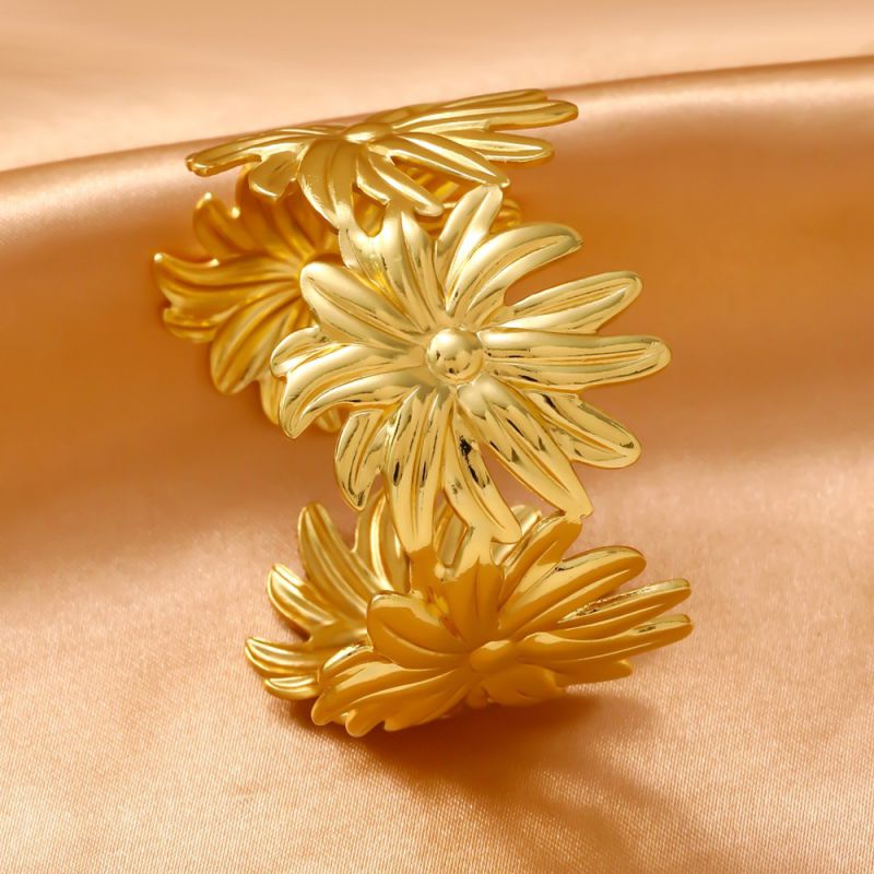 Bracelet 1# Titanium Steel Wide Round Bracelet