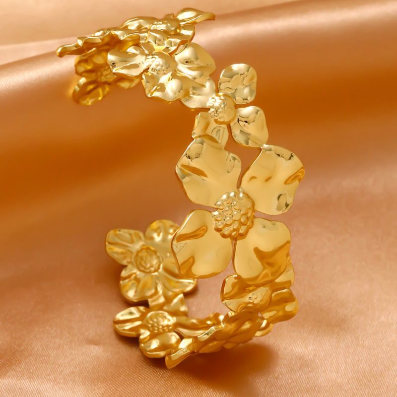 Bracelet 1# Titanium Steel Wide Round Bracelet