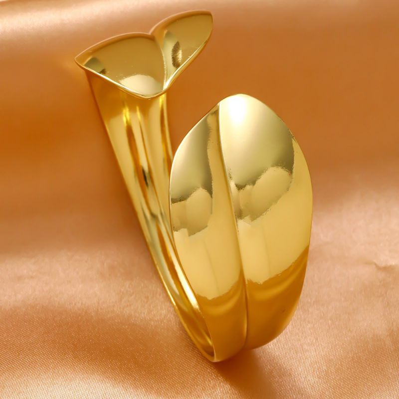 Bracelet 1# Titanium Steel Wide Round Bracelet