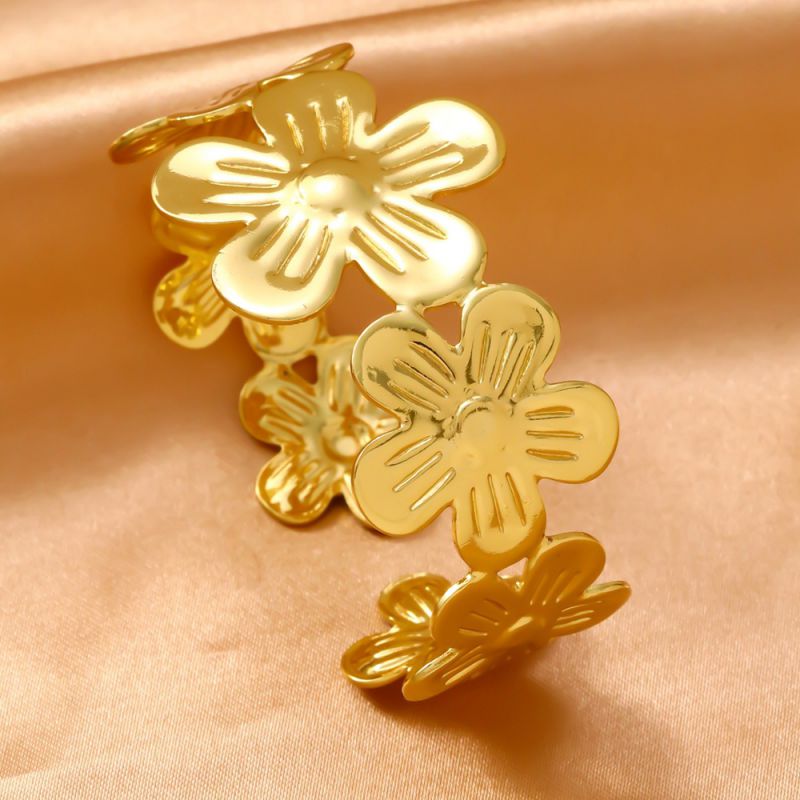 Bracelet 1# Titanium Steel Wide Round Bracelet