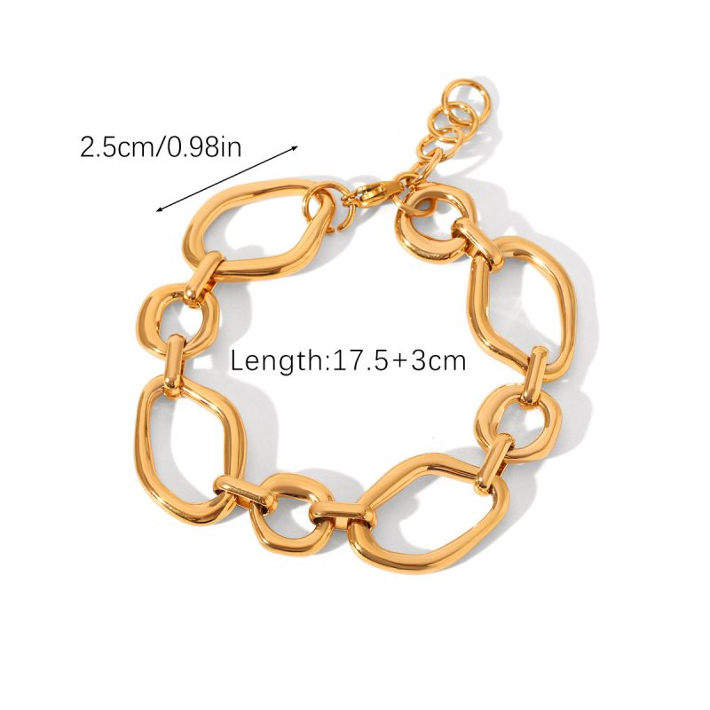 Bracelet 2# Stainless Steel Butterfly Hollow Strap Chain Bracelet