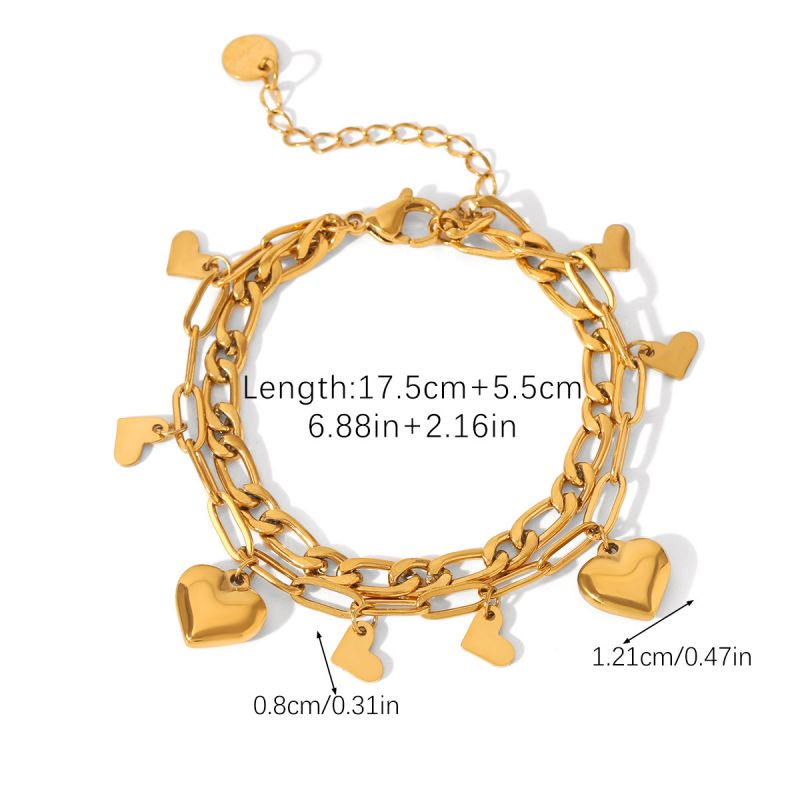 Bracelet 2# Stainless Steel Butterfly Hollow Strap Chain Bracelet