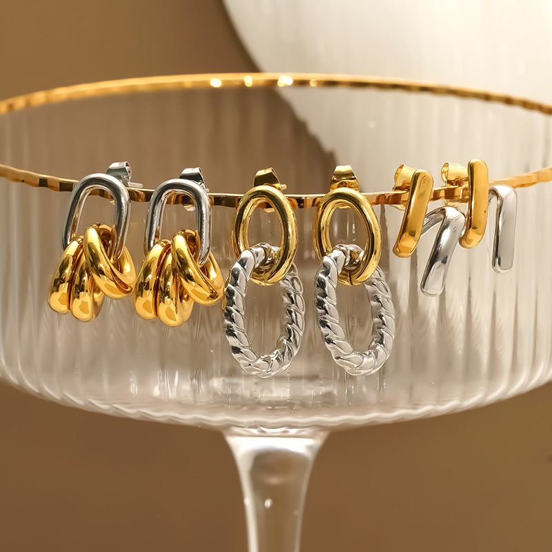 Earring #1 304 Stainless Steel Hoop Earrings