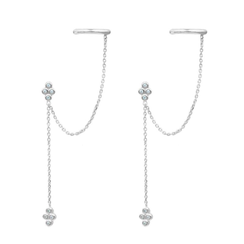 Earring 1# Copper Diamond Teardrop Earrings