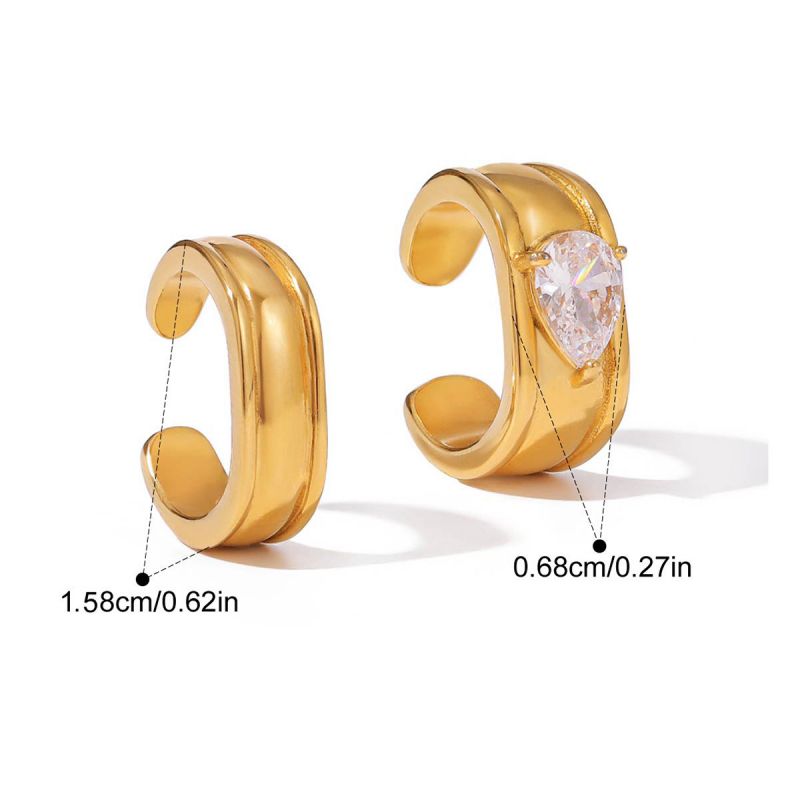 Earring #1 Stainless Steel C-shaped Ear Clips