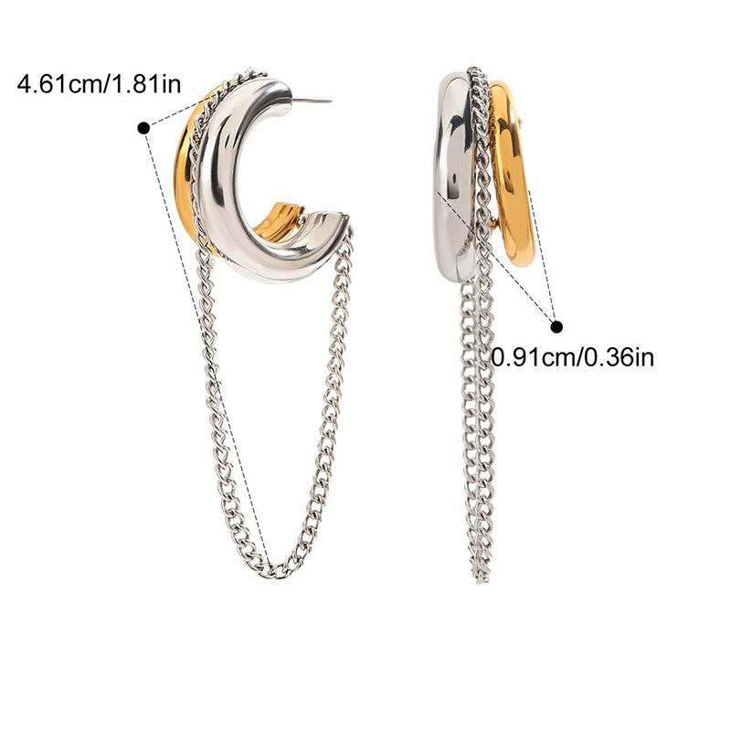 Earring #1 Stainless Steel Chain Tassel Earrings