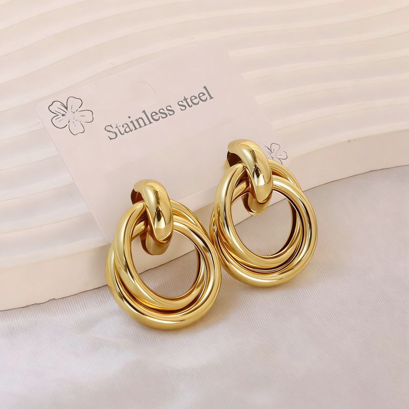 Earring #1 Stainless Steel Round Earrings