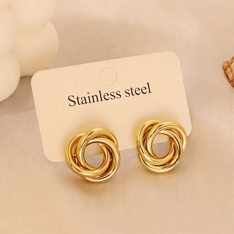 Earring #1 Stainless Steel Round Earrings