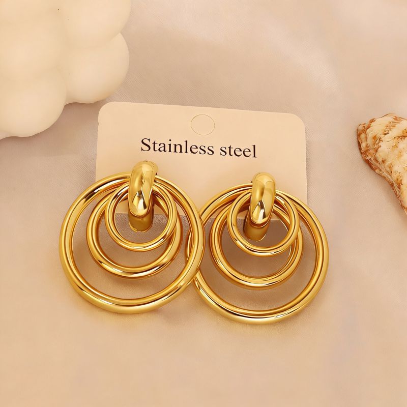 Earring #1 Stainless Steel Round Earrings