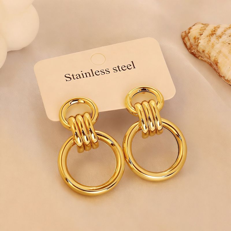 Earring #1 Stainless Steel Round Earrings