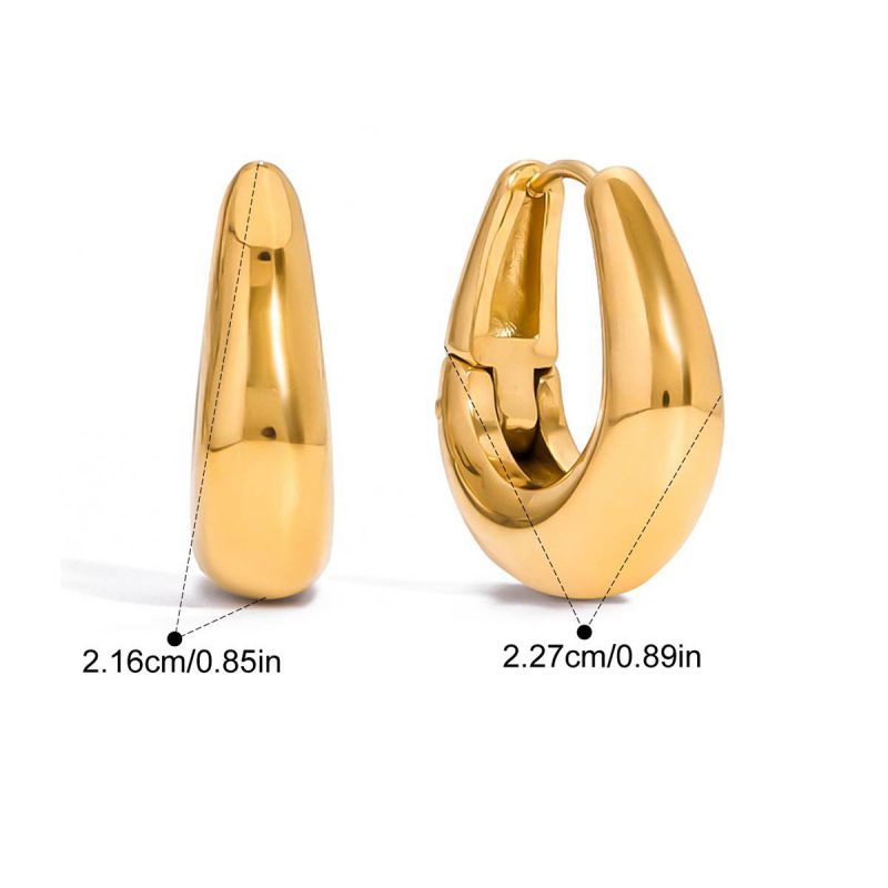 Earring #1 Stainless Steel Round Earrings
