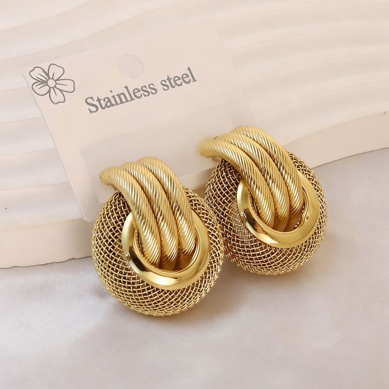 Earring #1 Stainless Steel Round Earrings