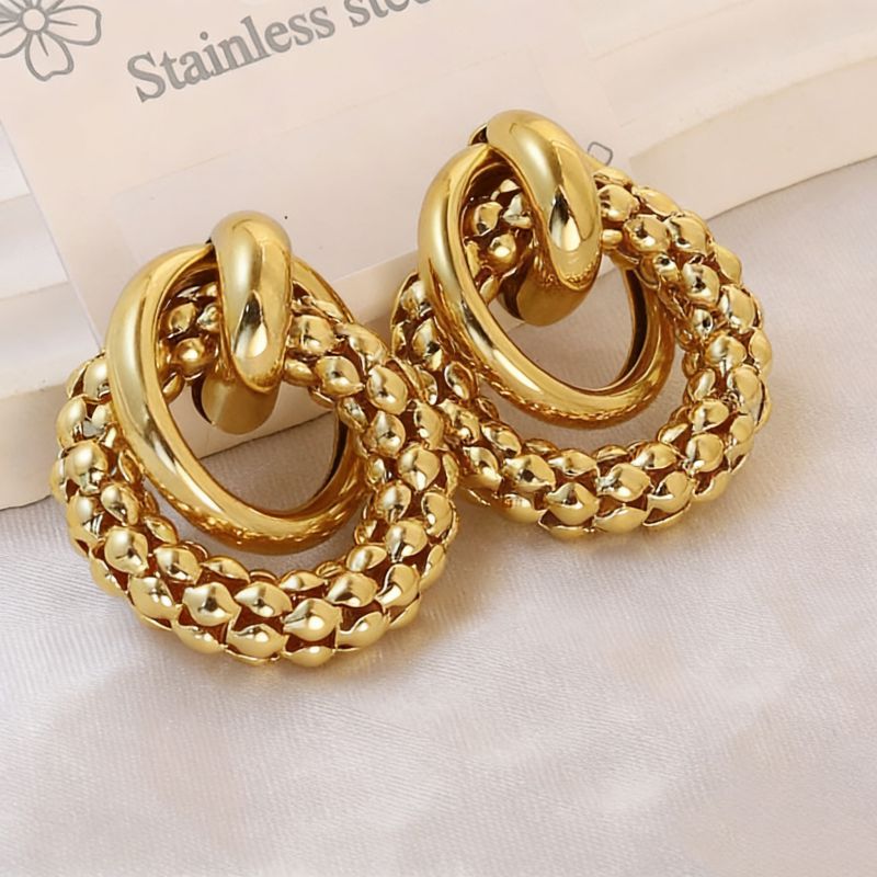 Earring #1 Stainless Steel Round Earrings