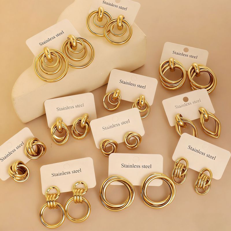 Earring #1 Stainless Steel Round Earrings