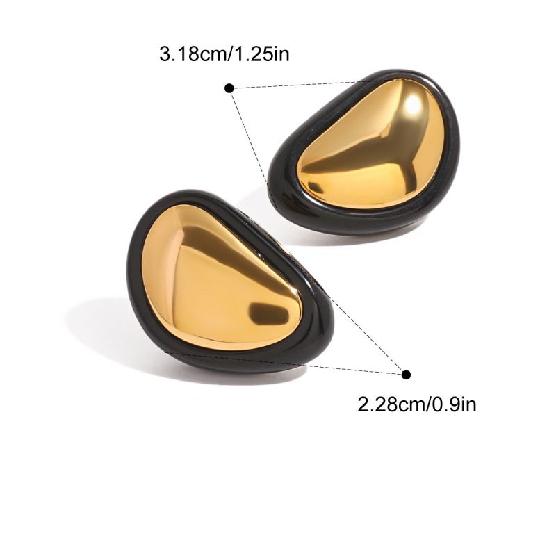 Earring 1# Stainless Steel Square Earrings