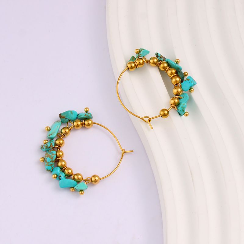 Earring #106 Titanium Steel Shell Hoop Earrings