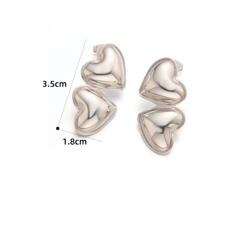 Earring #5 Titanium Steel Pleated Earrings