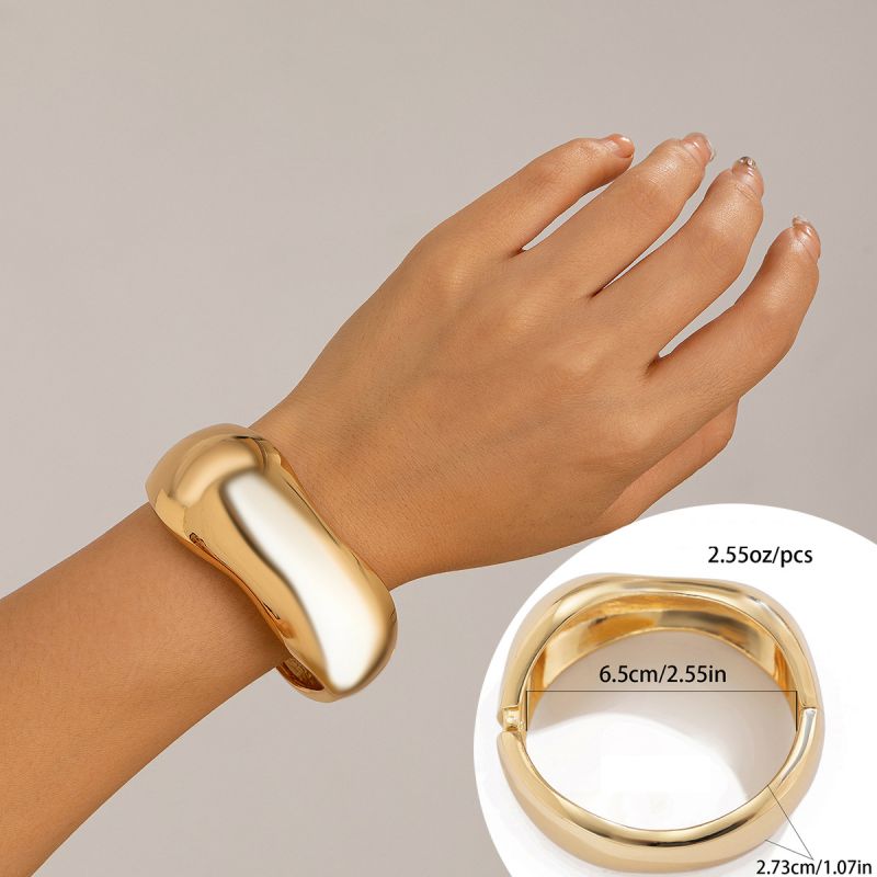 Fashion 01 Gold Alloy Geometric Bracelet
