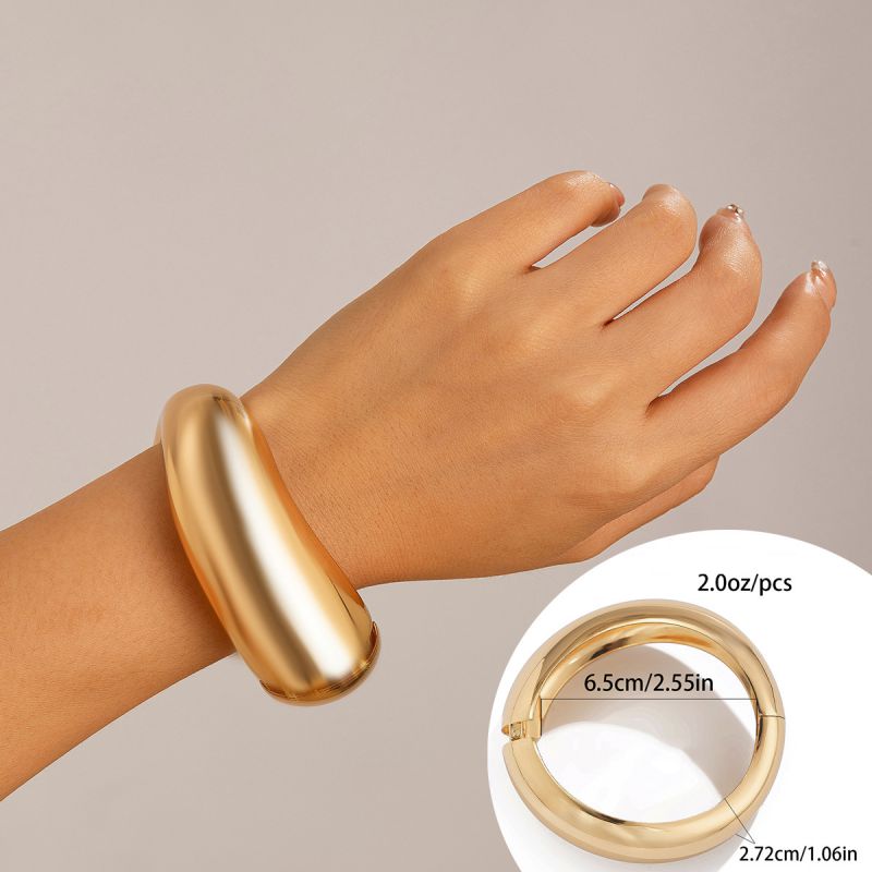 Fashion 01 Gold Alloy Geometric Bracelet