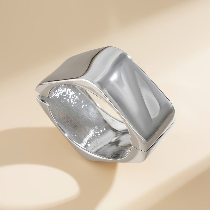 Fashion 01 Golden 2367 Alloy Geometric Texture Bracelet