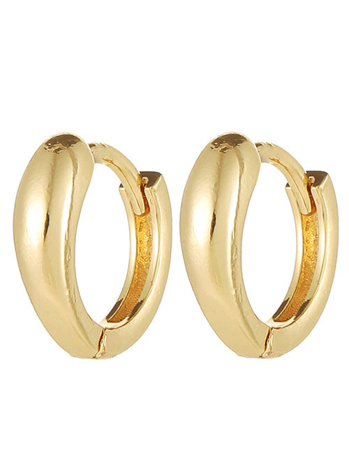 Fashion 1# Copper Inlaid Diamond Geometric Ear Ring