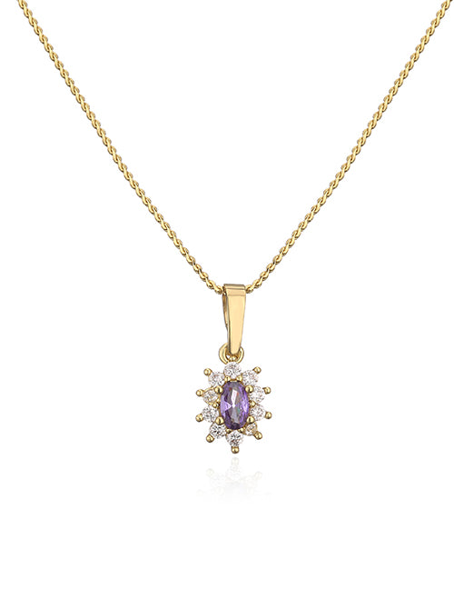 Fashion 1 Pair Of White Diamond Earrings Bronze Zirconium Geometric Oval Stud Earrings