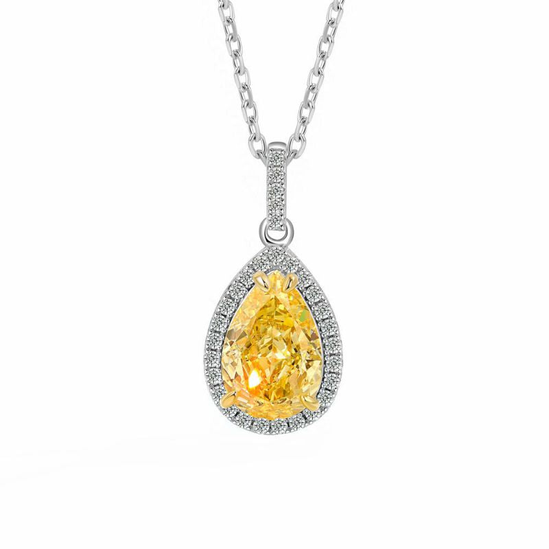 Fashion 17# Copper Diamond Geometric Necklace