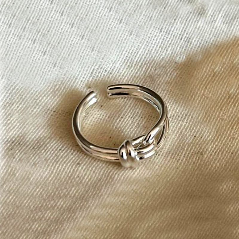 Fashion 25# Copper Geometric Cutout Open Ring