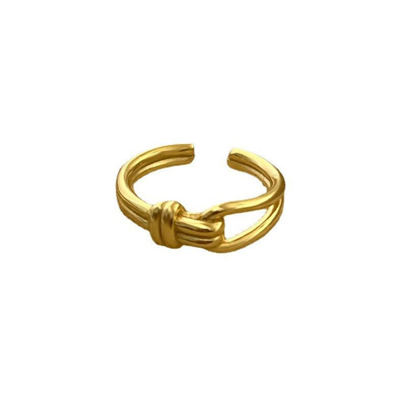 Fashion 25# Copper Geometric Cutout Open Ring