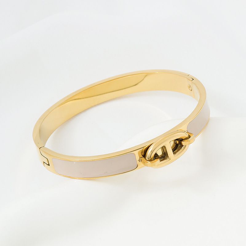 Fashion 69# Titanium Steel Round Bracelet