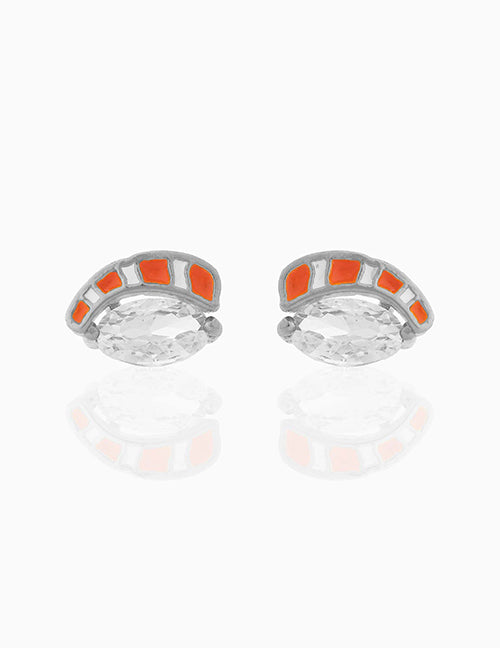 Fashion 758 Color Dorado Copper Inlaid Geometric Triangle Earrings