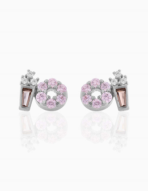 Fashion 758 Color Dorado Copper Inlaid Geometric Triangle Earrings