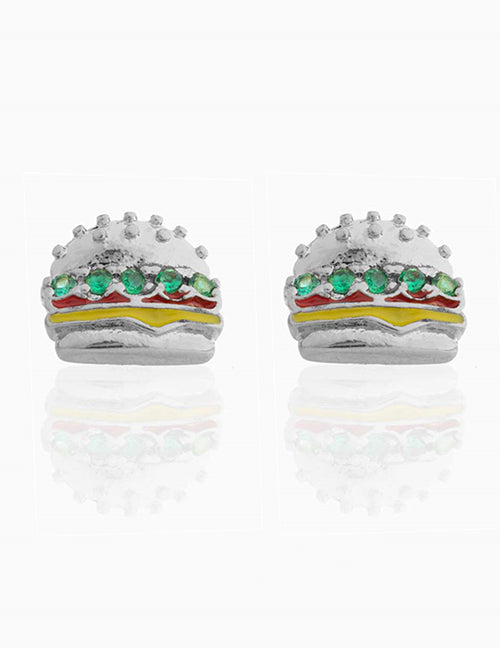 Fashion 758 Color Dorado Copper Inlaid Geometric Triangle Earrings