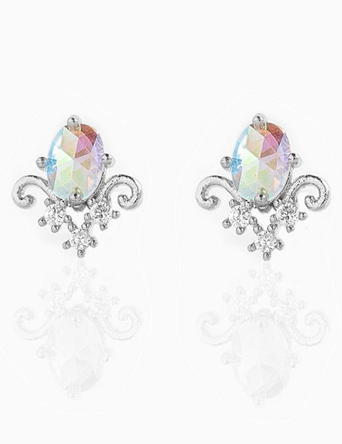 Fashion 92 Copper Inlaid Geometric Earrings Set