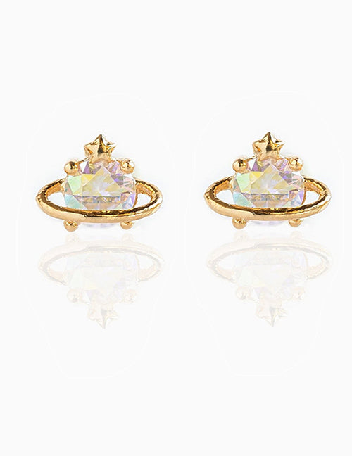 Fashion 92 Copper Inlaid Geometric Earrings Set