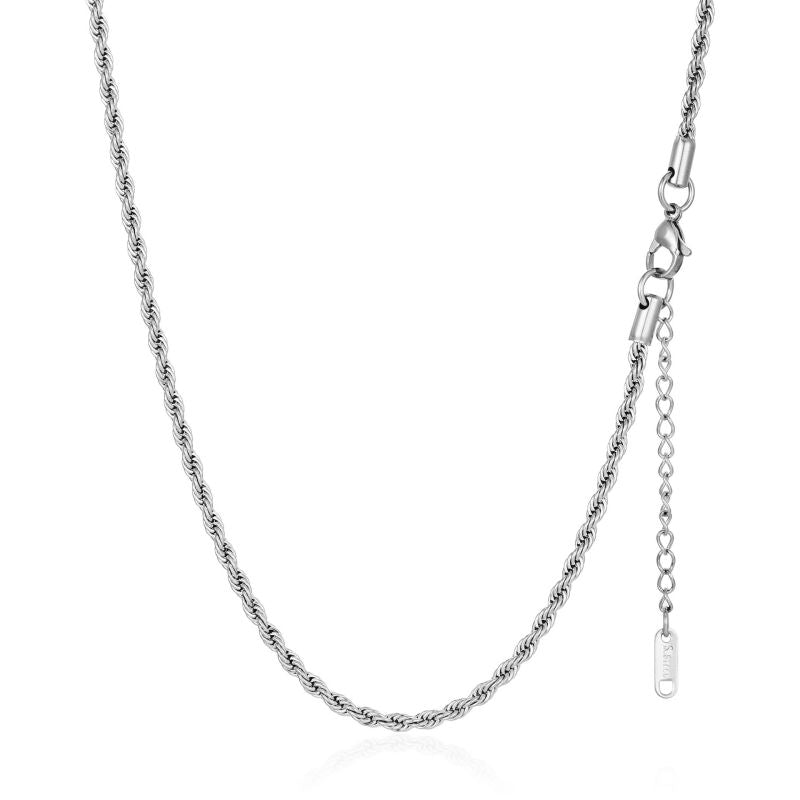 Fashion Blade Chain Plus Snake Chain Gold Stainless Steel Gold Plated Chain Double Layer Necklace