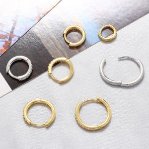 Fashion Gold 10mm 1 Pair Copper Inlaid Zirconium Round Earrings