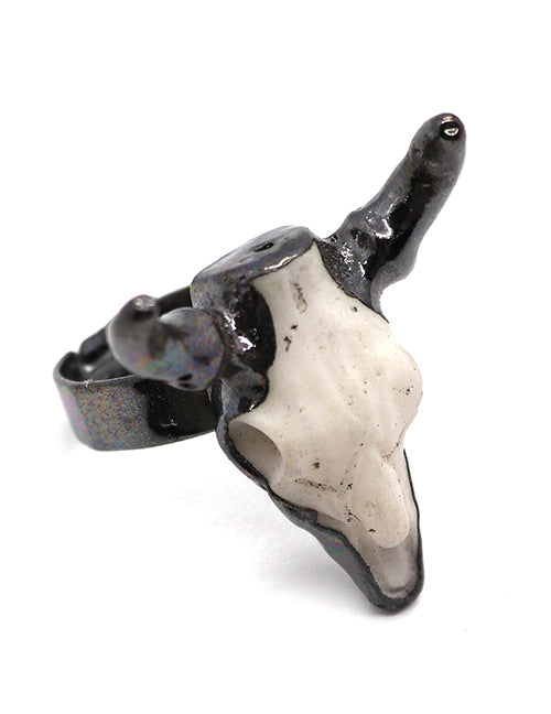 Fashion No. 1 (price For 2) Resin Bull Head Ring