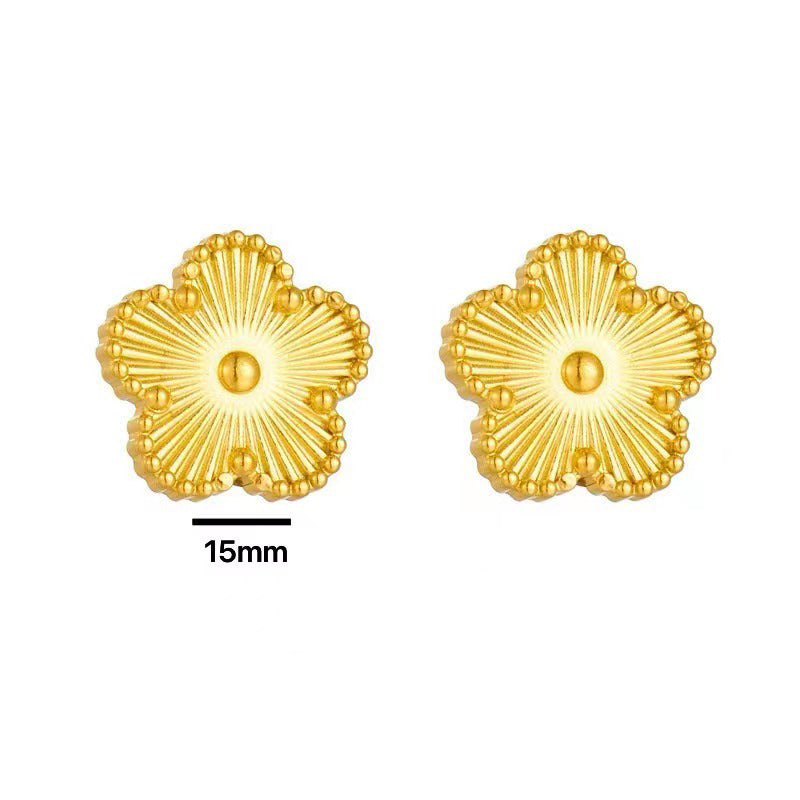 Fashion Silver Bracelet Titanium Steel Flower Bracelet