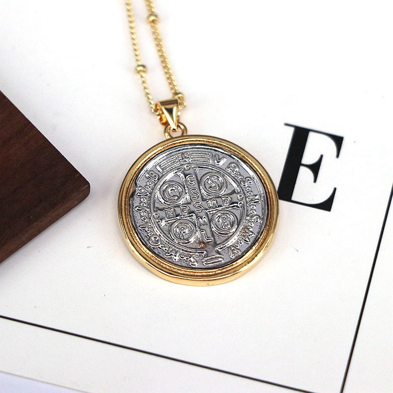 Fashion Silver Copper Round Necklace